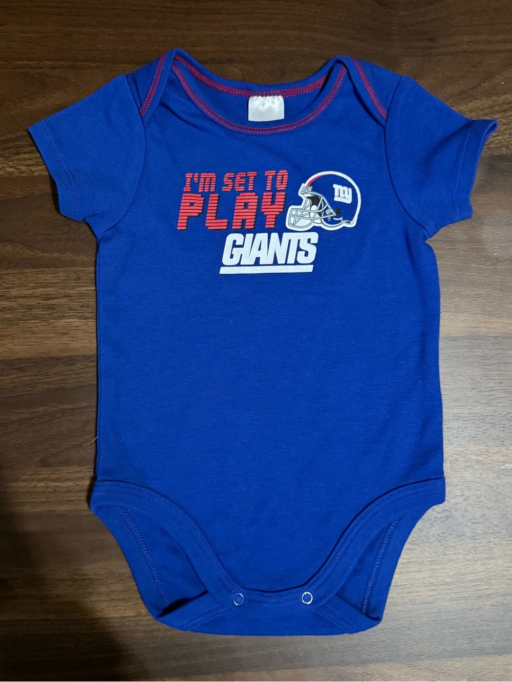 Baby boy New York giants onesie